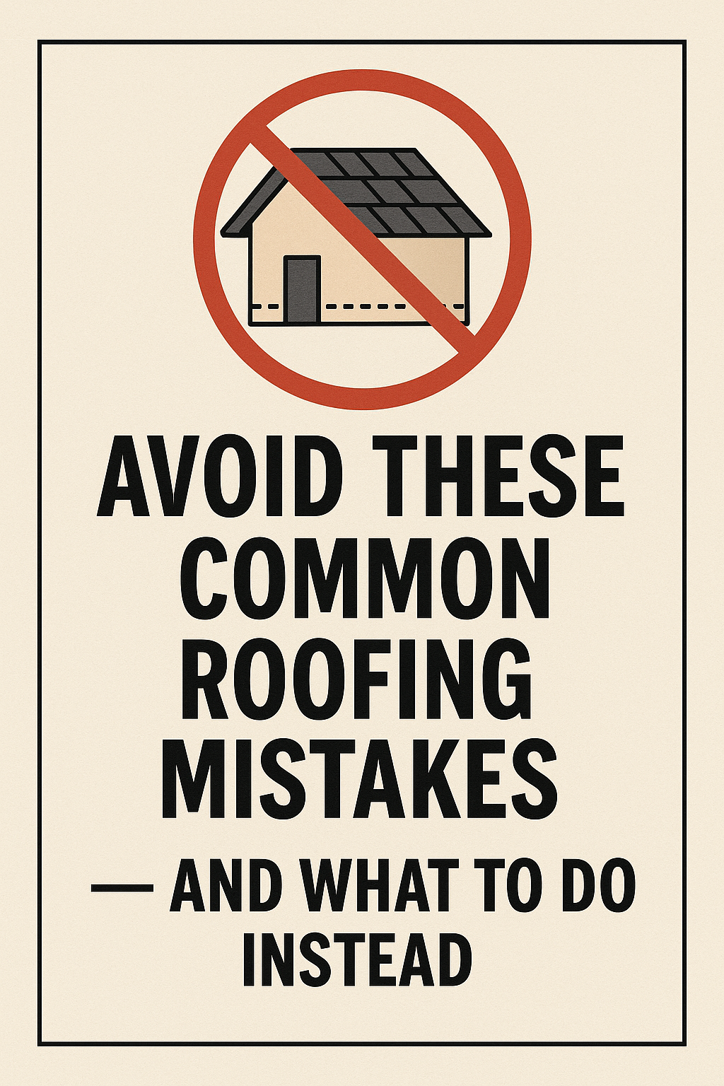 Common roofing mistakes