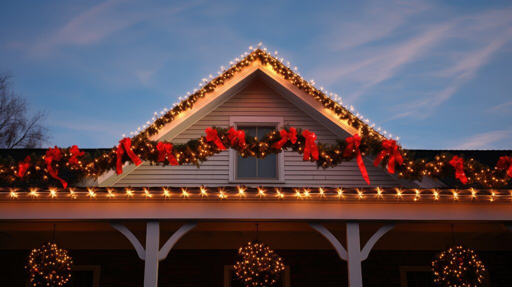 how to hang Christmas lights on your roof